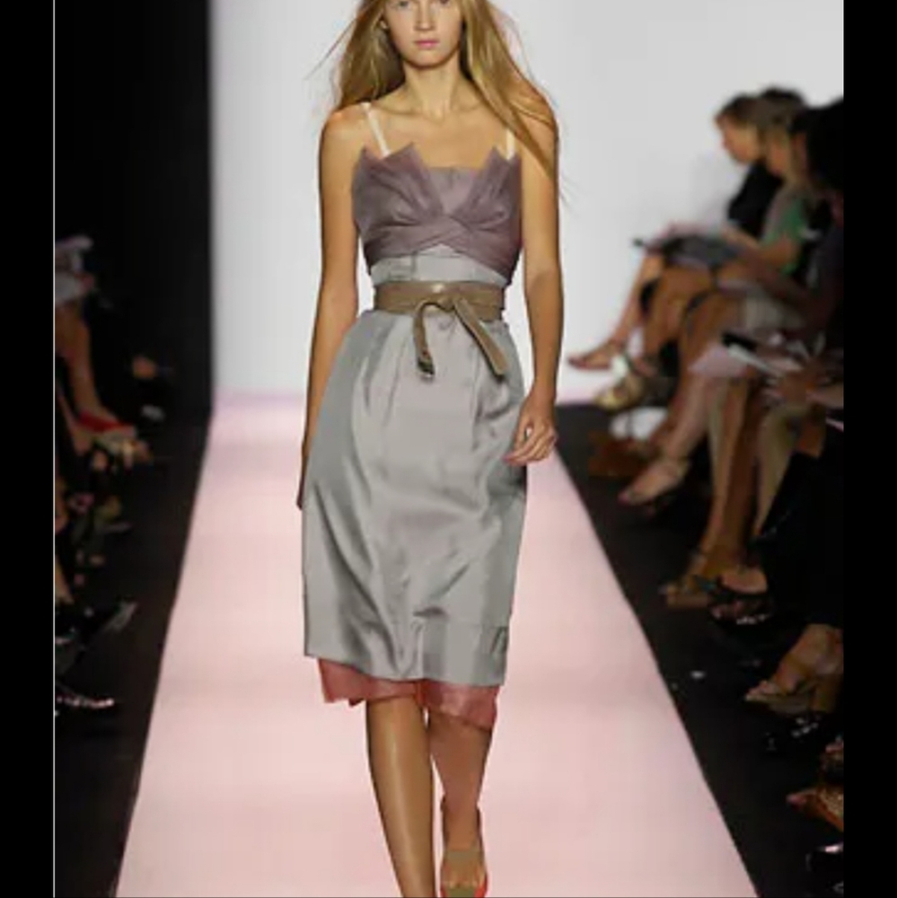 BCBG RUNWAY woven silk dress BEAUTIFUL NWT